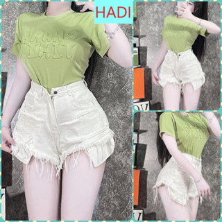 [SOBJ1509] QUẦN SHORT ĐÙI JEANS NỮ LƯNG CAO RÁCH 2 MẢNG VUÔNG LỘ TÚI LAI TUA MÀU TRẮNG CÁ TÍNH SIÊU HOT HIT