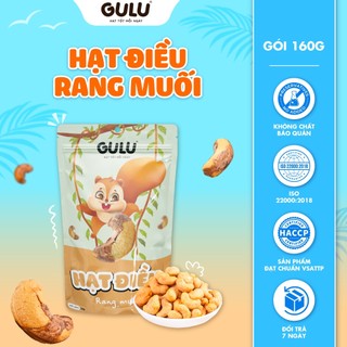 Hạt điều rang muối vỏ lụa 160g gulufoods