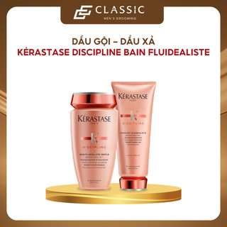 Combo Dầu Gội - Dầu Xả Suôn Mượt Kérastase Discipline
