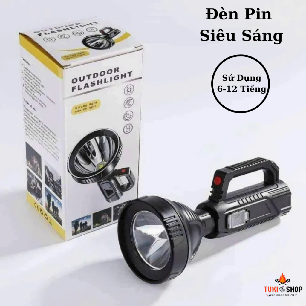Đèn Pin Siêu Sáng Cầm Tay Chiếu Xa 500M , Pin Trâu , Chông Nước , 3 Chế Độ (Bảo Hành 1 Năm) | BigBuy360 - bigbuy360.vn