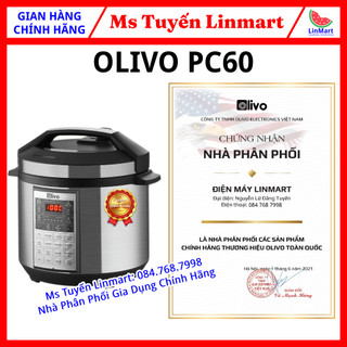 Nồi Áp Suất OLIVO PC60 - Thương Hiệu Mỹ - Vạn Món Ngon Trong Một Cái Máy (olivo pc 60)