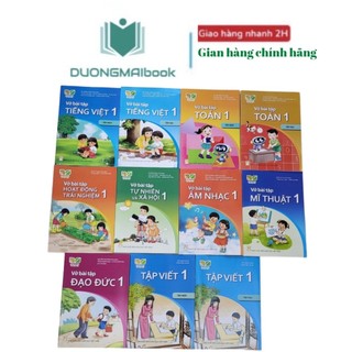 Bộ vở Bài Tập lớp 1 - sử dụng cho bộ sách giáo khoa lớp 1 (11 cuốn) - Kết Nối Tri Thức