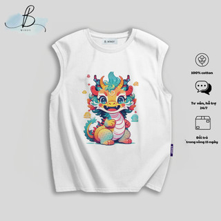 Áo Ba Lỗ Nam BL09 In Họa Tiết Local Brand BWindy Tank Top Nam Chất Vải Cotton Dày Dặn Thoải Mái