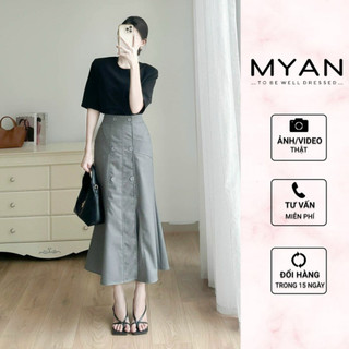 Chân váy đuôi cá 6 khuy tôn dáng kiểu dáng sang trọng tinh tế MYAN DESIGN Vvn032403