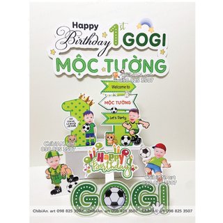 Combo thiết kế hình chibi trang trí sinh nhật cho bé theo yêu cầu