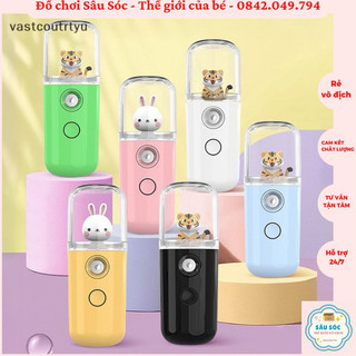 Máy phun sương nano tạo ẩm da mặt - quạt cầm tay phun sương mini