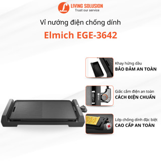 Vỉ nướng điện Elmich EGE-3642 có khay nướng rời