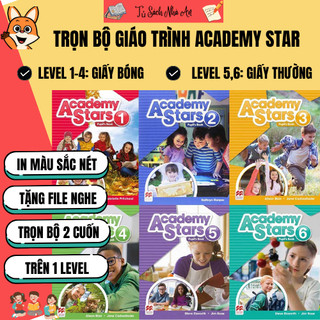Academy stars (pupil's book + work book) - (lẻ, trọn bộ 1-6)