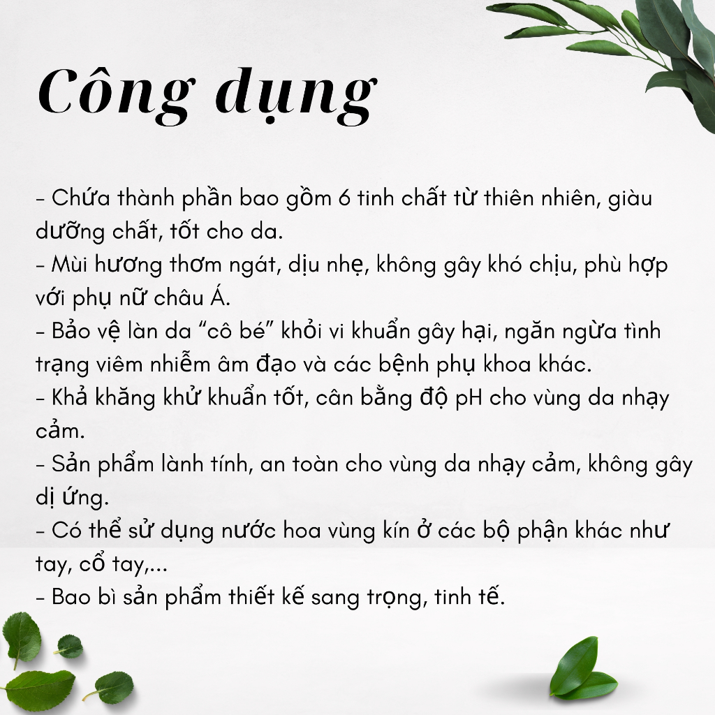 Nước hoa vùng kín nữ AMY 5ml thơm lâu khử mùi cho cô bé