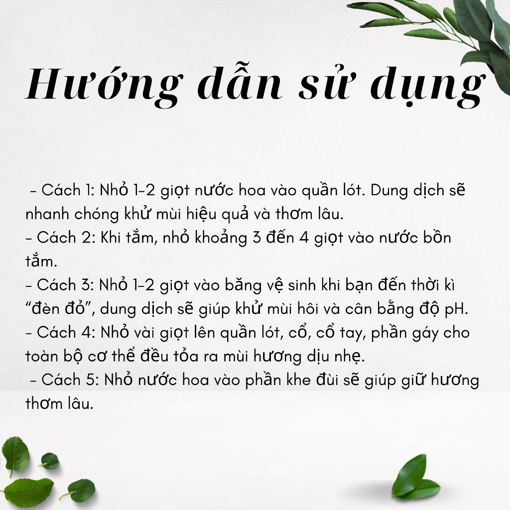Nước hoa vùng kín nữ AMY 5ml thơm lâu khử mùi cho cô bé