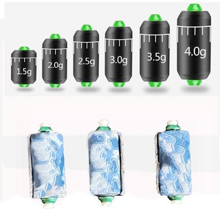 Chì Lá Câu Đài Đơn Và Chì Tàng Hình Kép Cuốn Sẵn Có Vạch Đo Thanh Cuốn Chì Cao Cấp (Combo 10 Viên) PKN-10