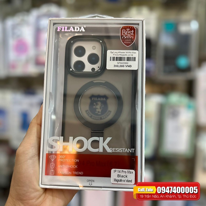 Ốp lưng iPhone 14 Pro Max Filada có giá đỡ