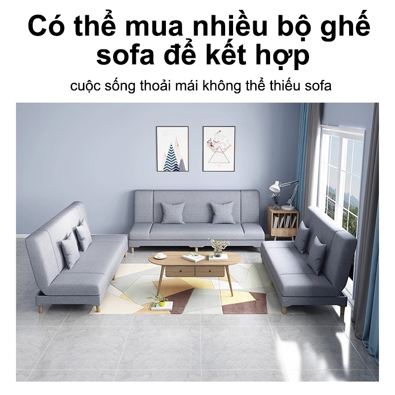 SUNNY BIERE Ghế sofa giường đa năng có Sofa giường Gấp 2 trong 1 chất liệu vải nhung vỏ ga tháo da vệ sinh được | BigBuy360 - bigbuy360.vn