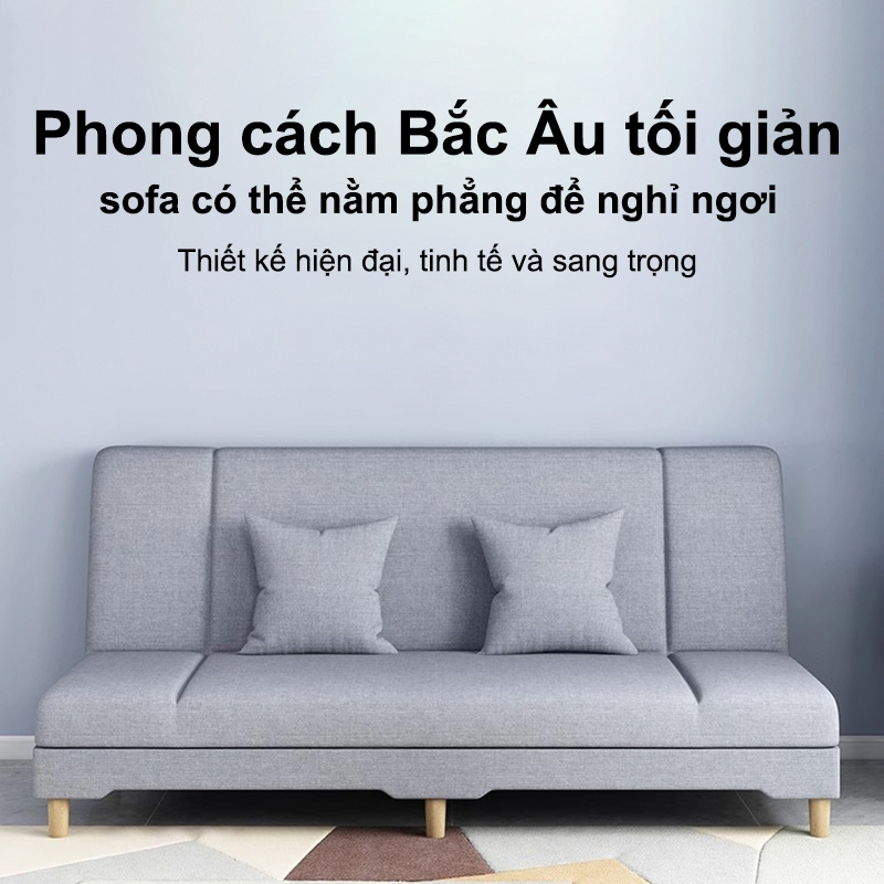 SUNNY BIERE Ghế sofa giường đa năng có Sofa giường Gấp 2 trong 1 chất liệu vải nhung vỏ ga tháo da vệ sinh được | BigBuy360 - bigbuy360.vn