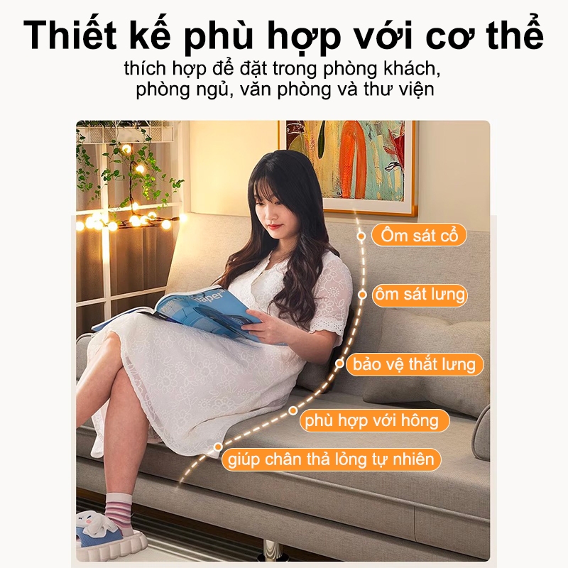 SUNNY BIERE Ghế sofa giường đa năng có Sofa giường Gấp 2 trong 1 chất liệu vải nhung vỏ ga tháo da vệ sinh được | BigBuy360 - bigbuy360.vn