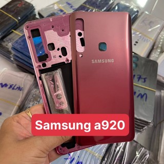 Bộ vỏ samsung a920 -a9- 2018 zin mới có kính cam và khay sim