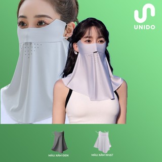  Khẩu trang vải che mặt - Chống tia UV UPF 50+ - Tái sử dụng nhiều lần - Mẫu mới nhất UNIDO K10 