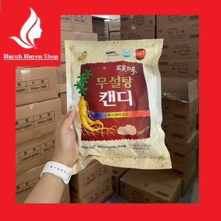 [Chính Hãng] kẹo hồng sâm không đường 6 năm tuổi hàn quốc bịch lớn 500g