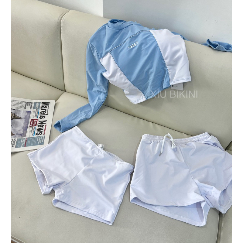 Bikini dài tay quần đùi (ảnh thật)
