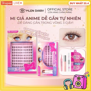MlenDiary Mi giả Anime Hoạt Hình Dễ gắn tự nhiên cho người mới trang điểm