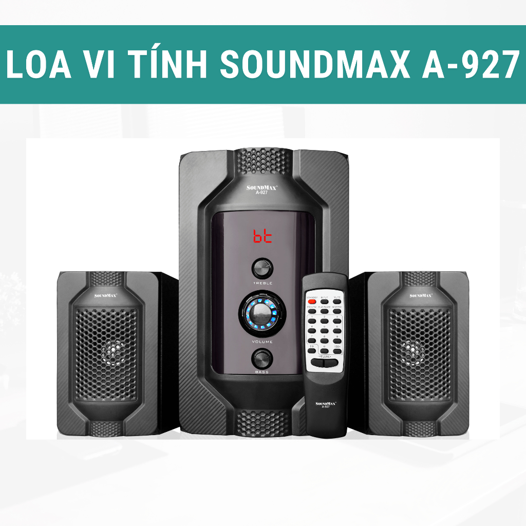Loa Vi Tính Bluetooth Soundmax A927 Để Bàn Nghe Nhạc Kèm Điều Khiển Từ Xa Dễ Sử Dụng