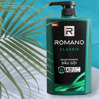 DẦU GỘI ROMANO CLASSIC 650G DƯỠNG TÓC CHẮC KHỎE HƯƠNG NƯỚC HOA NAM TÍNH