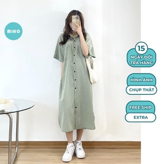 XẢ HÀNG Váy suông viền chỉ nổi thời trang nữ Miho House