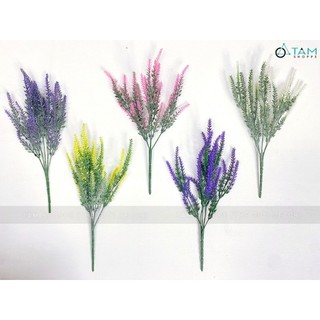 [Vintage - Dài 37cm] Cành hoa lavender giả phủ bụi CANHHOA-05