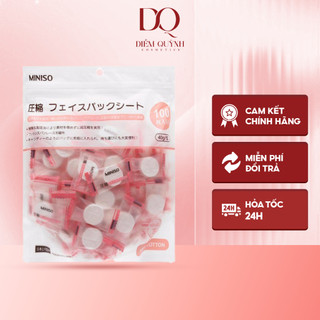 Mặt nạ giấy nén Miniso Nhật Bản 100 viên
