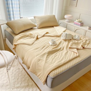 Chiếu điều hoa băng lạnh bọc chun kèm chăn Icool Latex, chiếu băng lạnh kèm chăn bọc chun mềm mịn