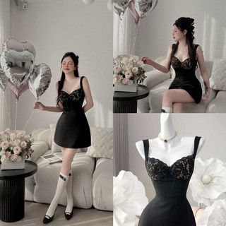 [Xả kho]Đầm cúp phối ren ngực,đầm nữ thiết kế(có mod)-Cachuashophcm