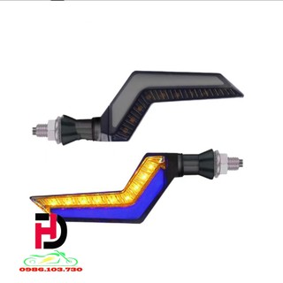 Đèn xi nhan chữ z v1 xe máy, xe máy điện led demi dc 12v 1 cặp