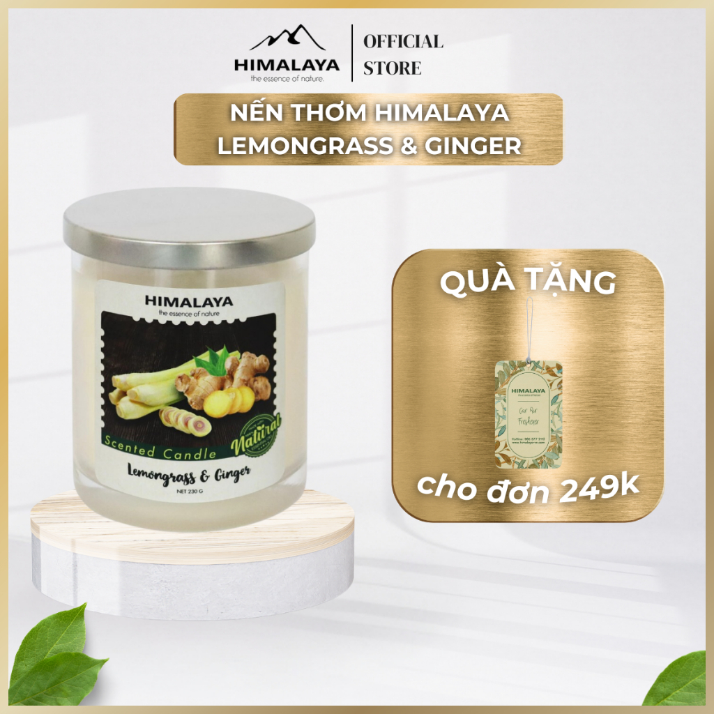 Nến Thơm Himalaya Lemongrass &amp; Ginger (230g)