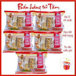 5 gói kẹo lạc thanh tiến vua cao cấp đặc sản truyền thống thơm ngon vinabisca đồ ăn vặt