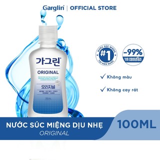 Nước súc miệng chăm sóc toàn diện vị bạc hà nguyên bản Garglin Original có cồn chai 100ml