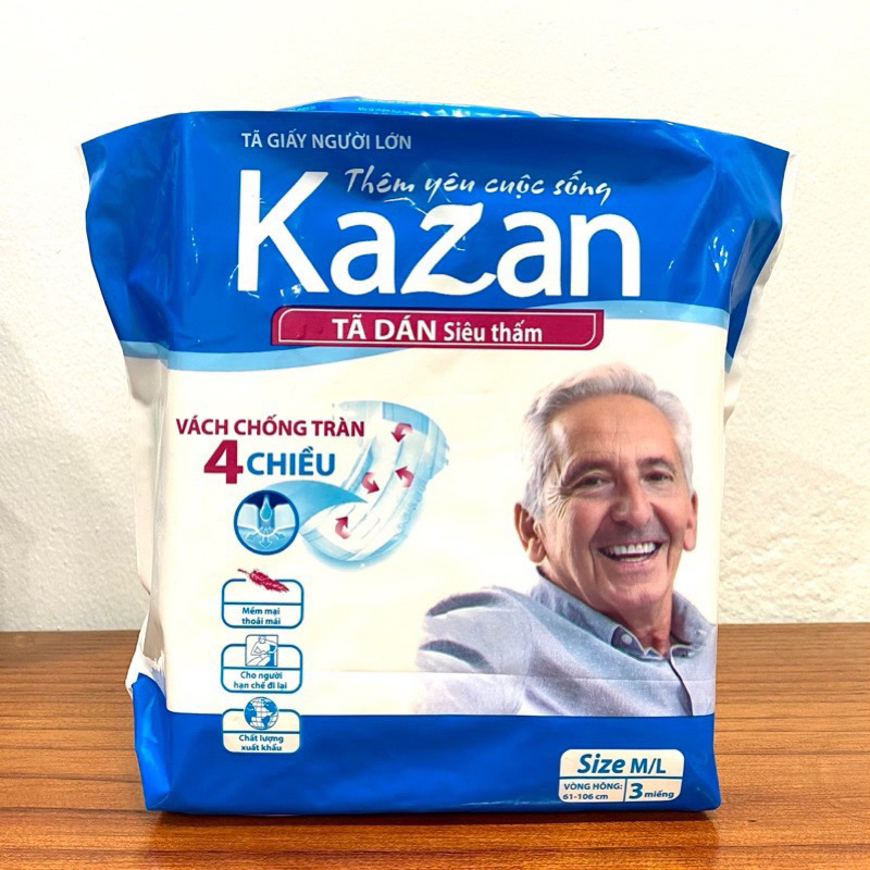 Sét 3 Miếng Bỉm Dán Cho Mẹ- Người Già Hãng Kazan / Phú Đạt