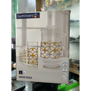 Bộ Bình Ly Thủy Tinh Luminarc 7 Món Constellation gold G8277