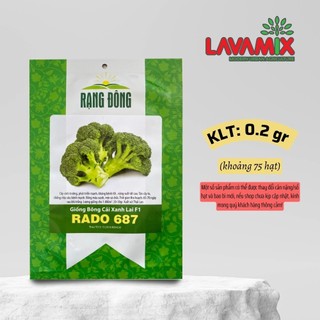 Hạt giống Bông Cải Xanh Rado 687 (0,2g~75 hạt) hiệu Rạng Đông sinh trưởng khoẻ, trồng quanh năm | Green House