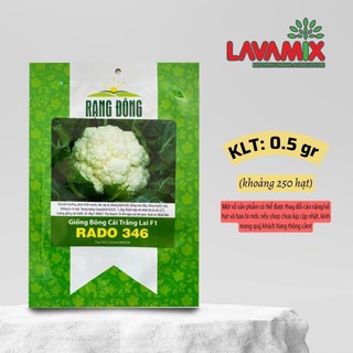 Hạt giống Bông Cải Trắng Lai F1 Rado 346 (0,5g~250 hạt) hiệu Rạng Đông sinh trưởng khoẻ | Green House