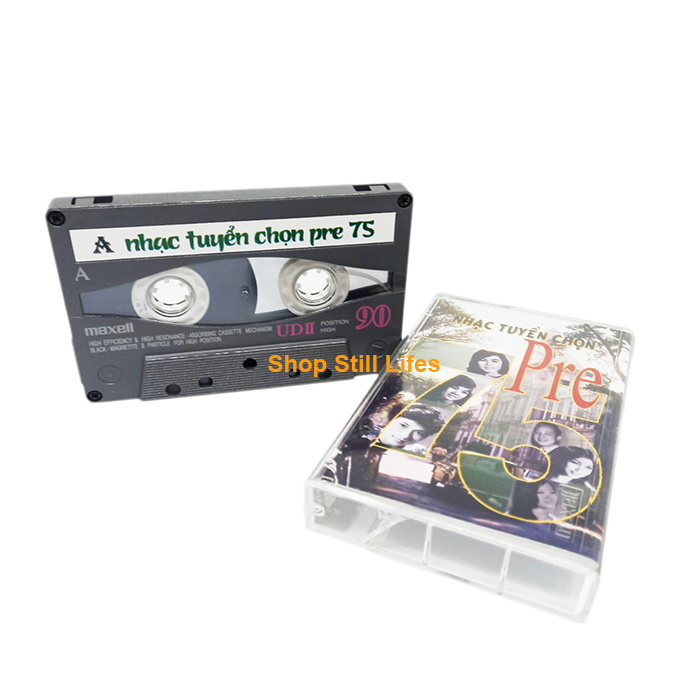 băng cassette maxell nhật bản đã qua sử dụng sợi băng crom còn tốt nhạc hay 98% nhạc tuyển chọn pre 75