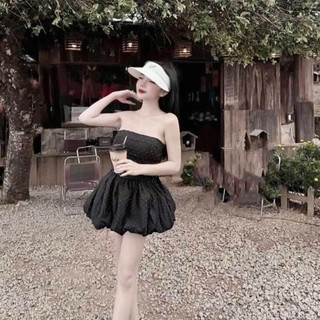 váy cúp bí lấp lánh dáng ngắn