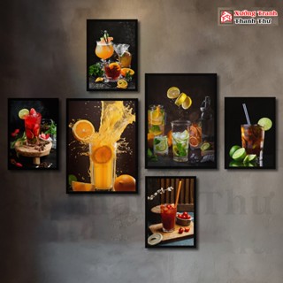 Tranh treo tường , Tranh dán Tường 6 bức phong cách hiện đại Bắc Âu, tranh trí phòng khách, quán cà phê,Trà Sữa, Decor