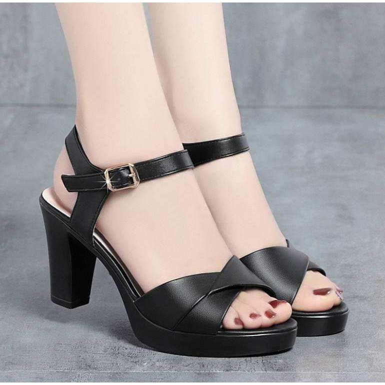 Dép nữ Tặng cho Mẹ HShop đế gót trụ quai bản lật dễ đi thoải mái 5 phân 7 phân đủ Size lớn nhỏ KH-12