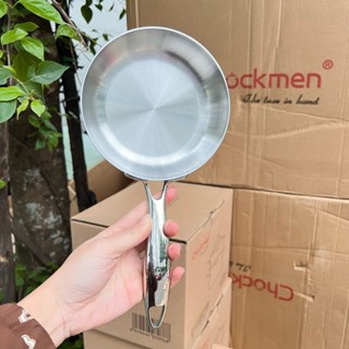 Chảo Chockmen size 14 và 20cm nhỏ xinh tiện dụng inox 18/10 hàng xuất châu Âu inox chống dính tự nhiên ckm583, ckm322