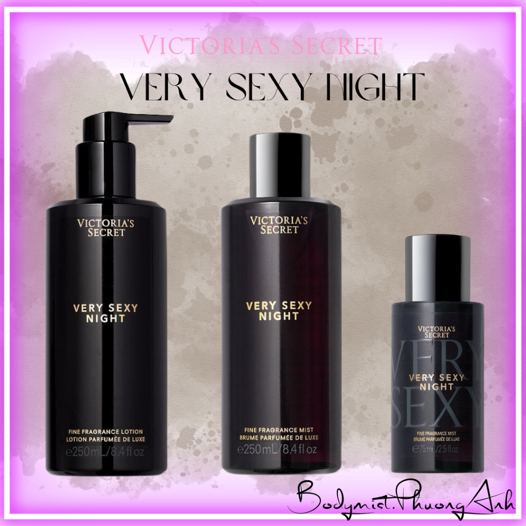 VERY SEXY NIGHT - Xịt Thơm Toàn Thân | Lotion Dưỡng Thể Victoria's Secret Fine Fragrance