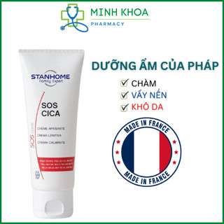  Sos Cica Stanhome Family 75ml Kem dưỡng ẩm phục hồi cho da mặt và cơ thể giúp giảm Khô da Chàm Vẩy nến 