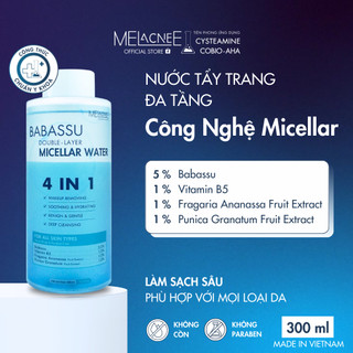 Nước tẩy trang sạch sâu lớp make-up an toàn dịu nhẹ cho mọi loại da MELacneE Double-Layer Micellar Water 300ml