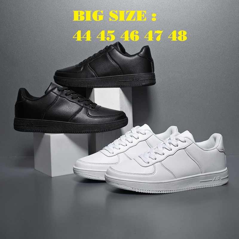 [BIG SZIE 44-48] Giày Size Lớn Big Size Nam Wreak One Trắng Đen Giày Dép Sneaker Thể Thao Ngoại Cỡ 4