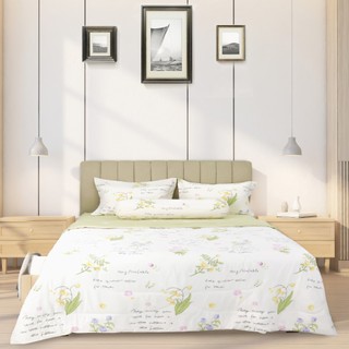 Bộ 5 món ga giường, áo gối kèm mền cotton nhung Jun Store (Nhiều màu sắc)