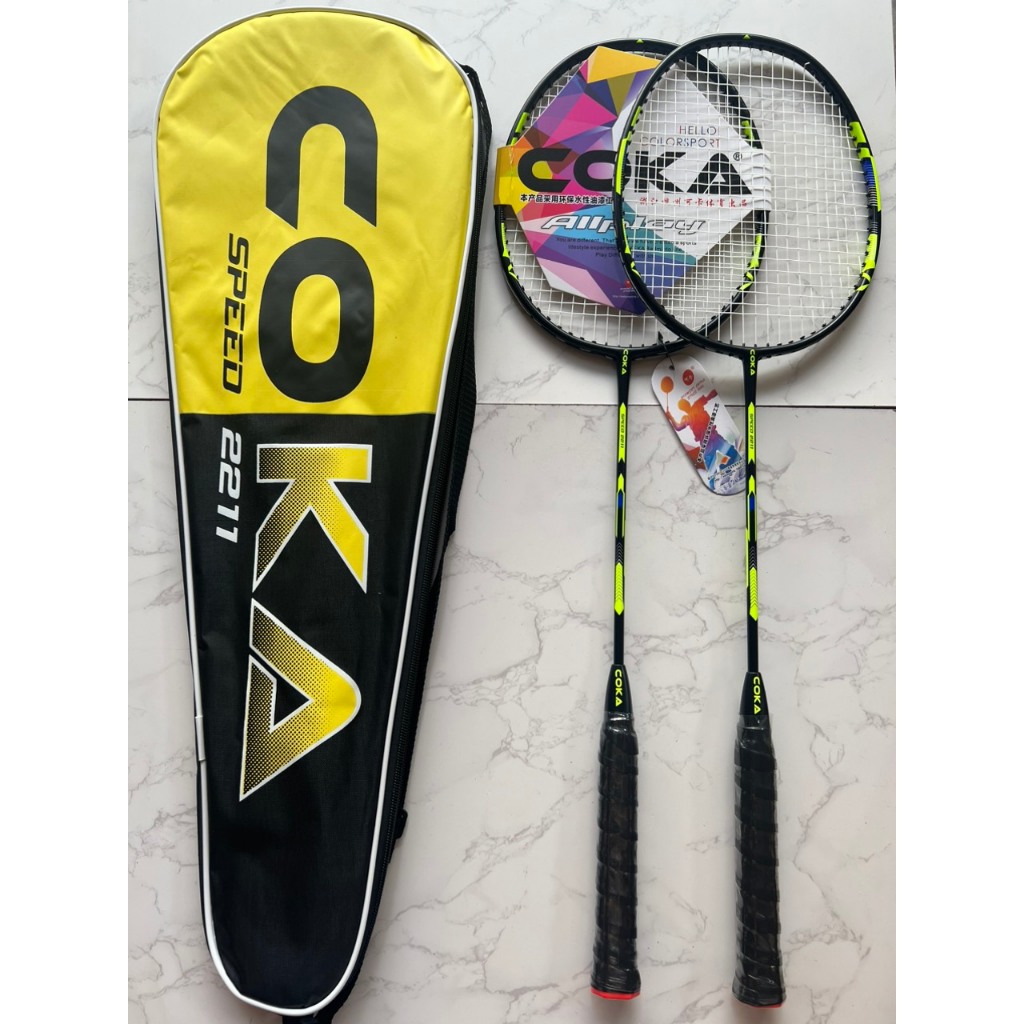 Vợt Cầu Lông COKA Dây Căng Sẵn 7-8Kg Kèm Dây Quấn Vợt - Camshop